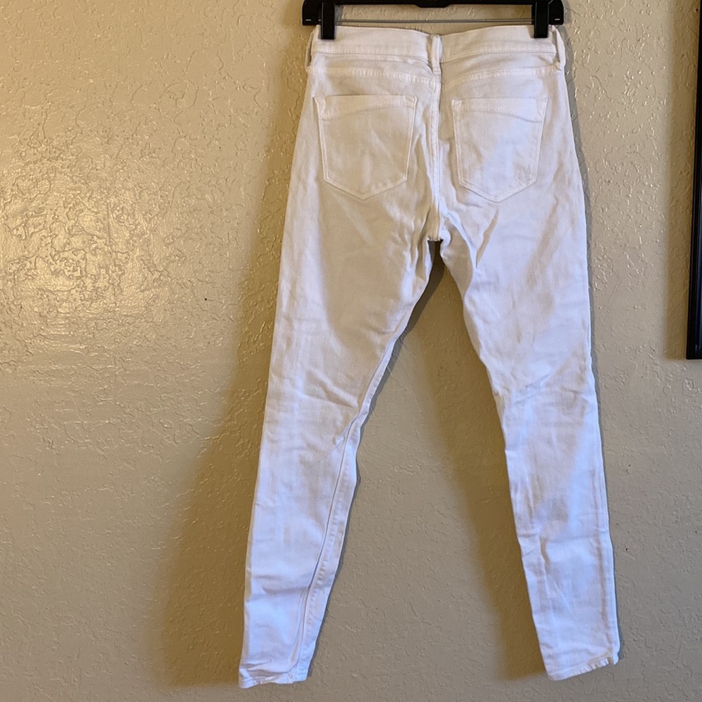 Express Mid Rise Legging White Jeans Size 2R - Picture 6 of 7